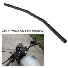 7/8Inch 22MM Universal Motorcycle Retro Bend Handlebar Handle Bar Black US