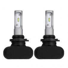 2pcs 9006 CSP LED Light Bulbs Single Beam Integrated Car Headlight Cool White
