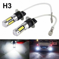 2X H3 LED Fog Light Super Bright 100W CREE Car Driving Light White Bulbs 6000K