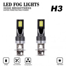 2x H3 LED Headlight Bulb Fog Light Conversion Kit Super Bright 6500K White Lamp