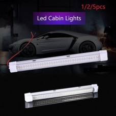 1/2/5pcs LED 12V Car Compartment Lights 4.5W 72 LEDs White Light